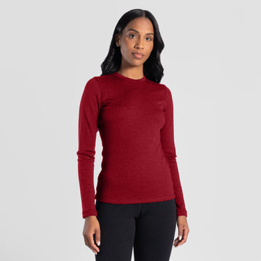 Women's Alpaca Sweater color Maroon