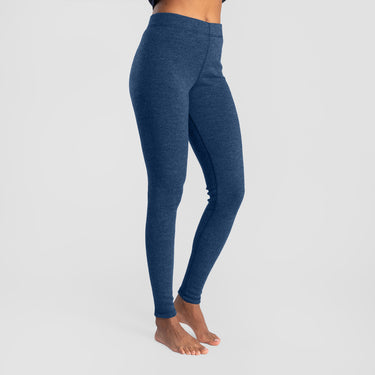 Women's Alpaca Travel Leggings color Natural Blue