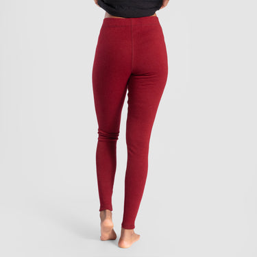 Women's Alpaca Travel Leggings color Maroon