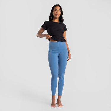 Women's Alpaca Travel Leggings color Baby Blue