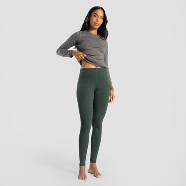Women's Alpaca Travel Leggings color Dark Teal