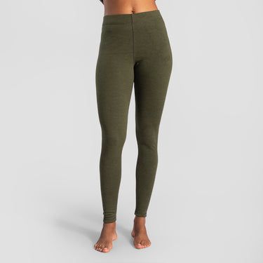 Women's Alpaca Travel Leggings color Green