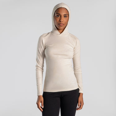 Women's Alpaca Pullover Hoodie color Undyed