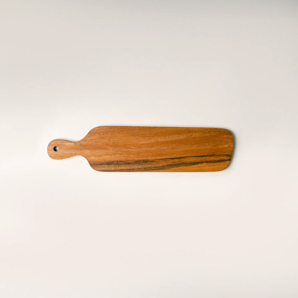 Sustainable Wood Charcuterie Serving Board with long handle