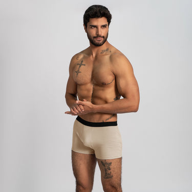 Men's Organic Pima Cotton Boxer Briefs color Sand