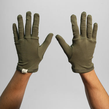 Unisex Organic Pima Cotton Gloves color Green