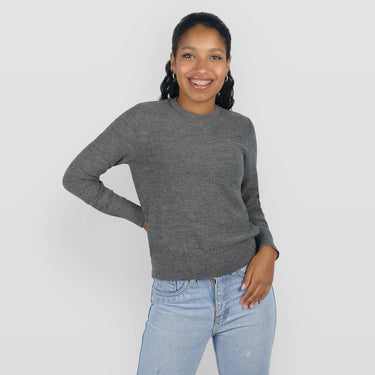 Women's Alpaca Wool Sweater color Gray