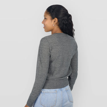 Women's Alpaca Wool Sweater color Gray