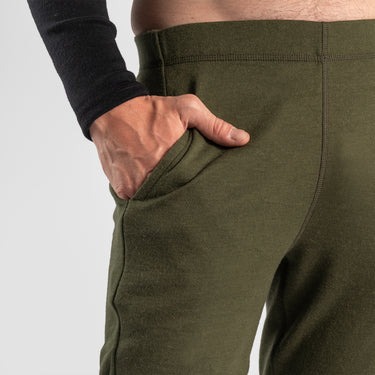 Men's Alpaca Travel Sweatpants color Green