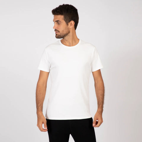 Men's Organic Pima Crew Neck Tee - Relaxed Fit