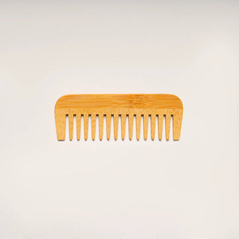 Bamboo Wide-Tooth Comb for Gentle Scalp Massage
