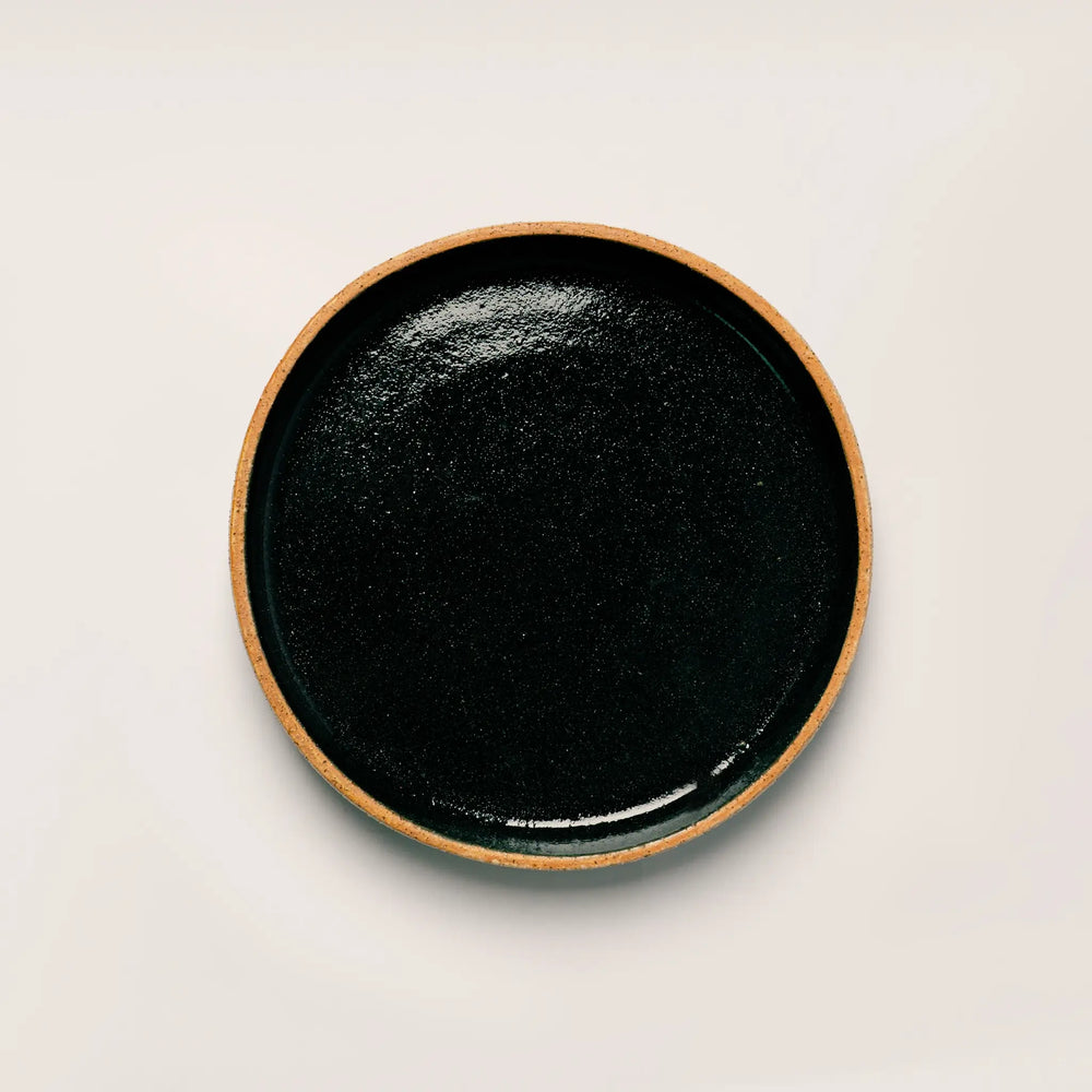 Peruvian Handmade Ceramic Black 10’’ Dinner Plate