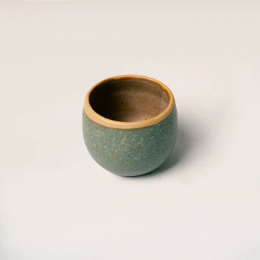 ceramic pot green long lasting color mottled green