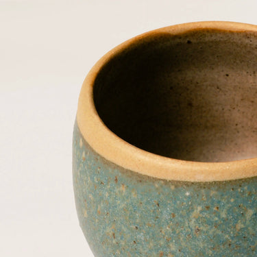 ceramic pot green reusable color mottled green
