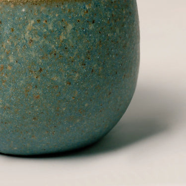 ceramic pot green single origin color mottled green