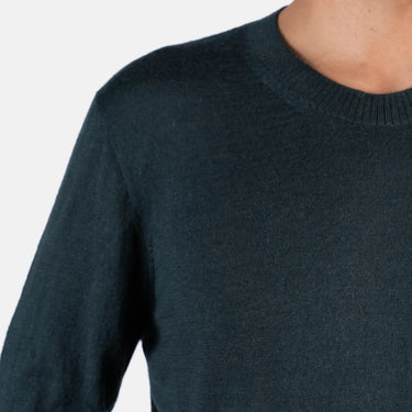 men functional alpaca wool turtleneck sweater color dark green