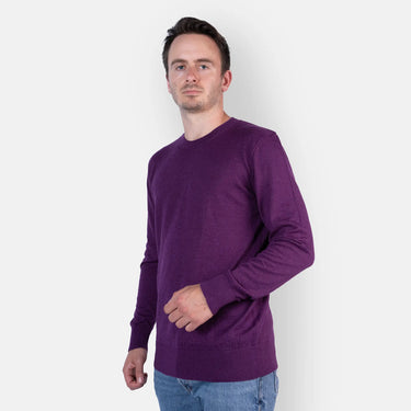 men sustainable alpaca wool turtleneck sweater color dark pink