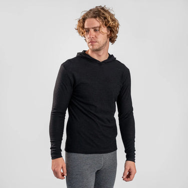 mens adventure sun hoodie featherweight color black