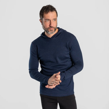 mens all purpose pullover hoodie lightweight color navy blue