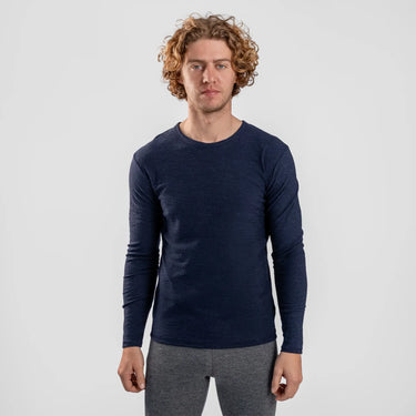 mens antiodor long sleeve tshirt color navy blue