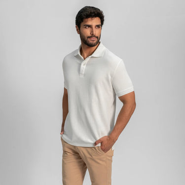 mens breathable lacoste pique polo shirt color white