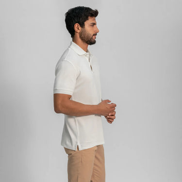 mens comfortable fit lacoste pique polo shirt color white