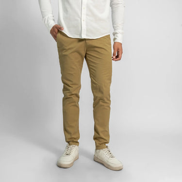 mens comfortable fit slim fit drill pants color light olive