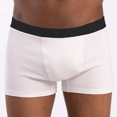 Men's Organic Pima Cotton Boxer Briefs color white