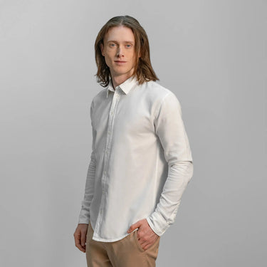 Men’s Organic Pima Cotton Classic Shirt - Lightweight color white