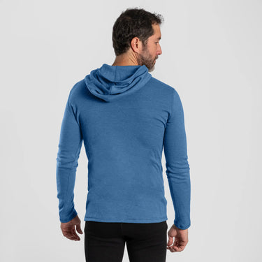 mens fast drying pullover hoodie lightweight color baby blue