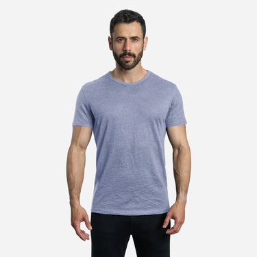 mens high performance crew neck tshirt color lilac