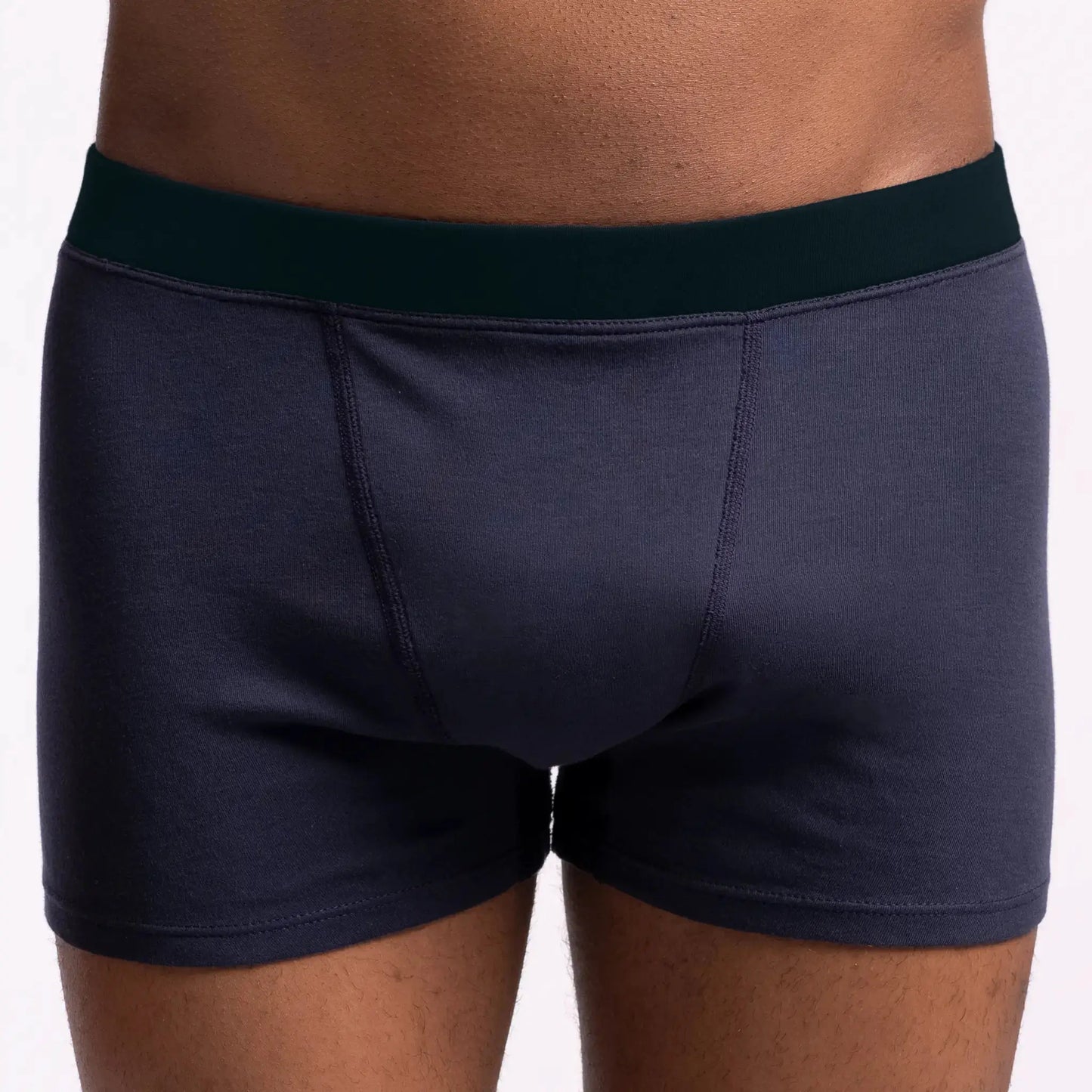 Men's Organic Pima Cotton Boxer Briefs color Navy Blue