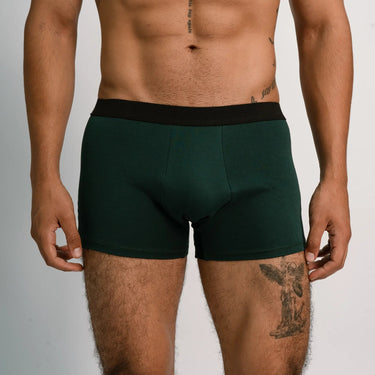 Men's Organic Pima Cotton Boxer Briefs color dark teal