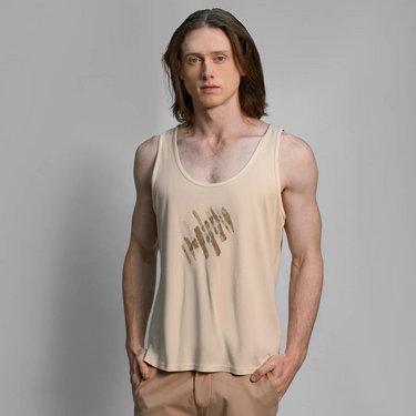 mens low impact dye ecoprint tank top color ecoprint