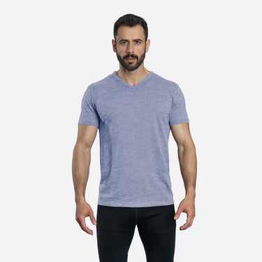 mens low impact dye vneck tshirt color lilac