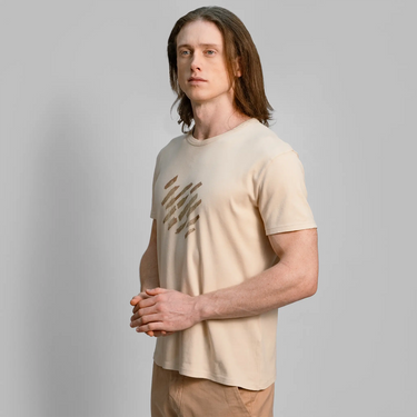 mens natural dye ecoprint uneck color ecoprint