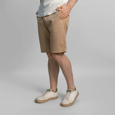 mens natural fiber chino shorts color beige