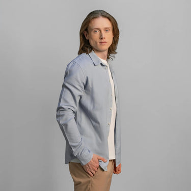 mens natural fiber lightweight oxford button up shirt color skyride