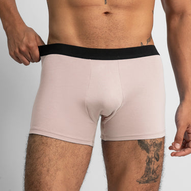 Men's Organic Pima Cotton Boxer Briefs color Pale Pink