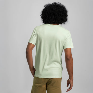 mens all natural crew neck color Light Mint