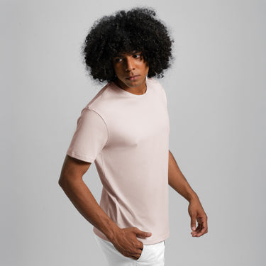 mens all natural crew neck color pale pink