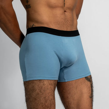 mens organic cotton fabric boxer briefs color natural babyblue