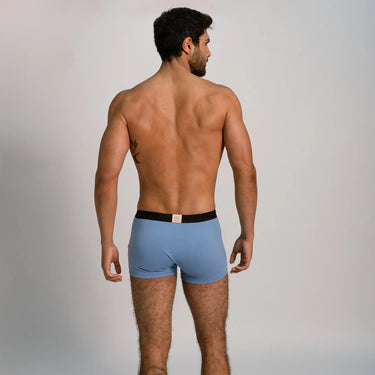 Men's Organic Pima Cotton Boxer Briefs color Sky Blue