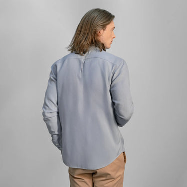 mens organic lightweight oxford button up shirt color skyride