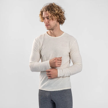 mens outdoor clothing long sleeve tshirt color undyed
