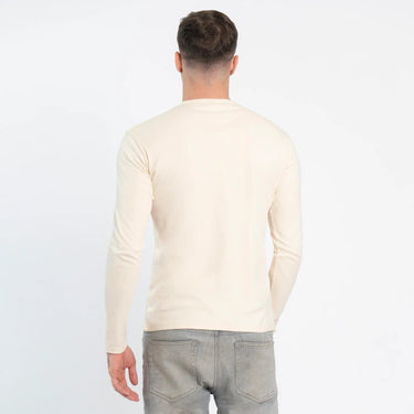 Men's Organic Pima Cotton Long Sleeve Shirt color undyed