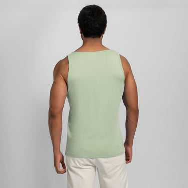 mens silky soft tank top color light mint