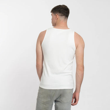 Men's Organic Pima Cotton Tank Top color white
