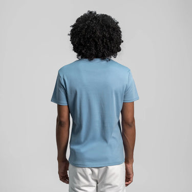 mens silky soft crew neck color natural babyblue