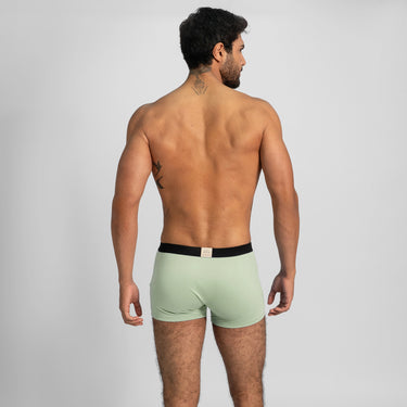Men's Organic Pima Cotton Boxer Briefs color light mint